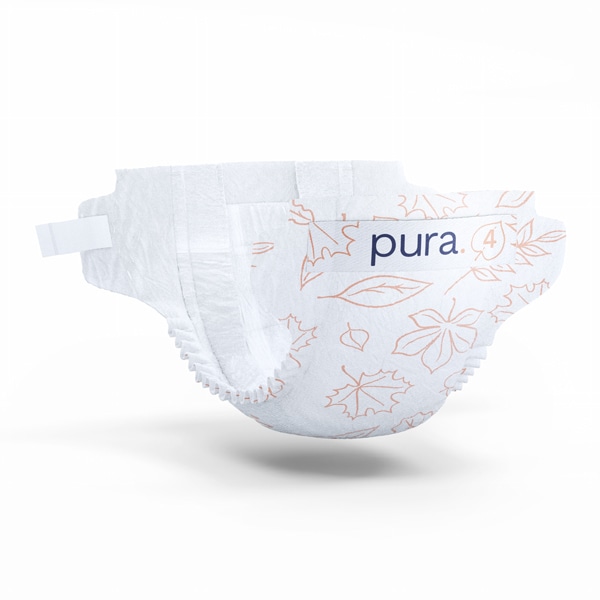Pura Premium Eco Baby Nappies, Size 4 (7-18kg) 29 Nappies