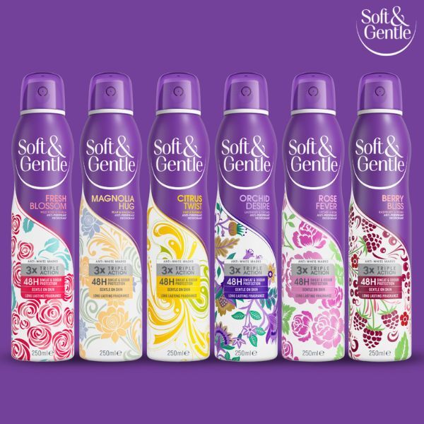 Soft & Gentle Aerosol  Rose Fever 250Ml