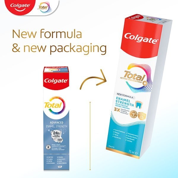 Colgate Total Enamel Strength Toothpaste 125ml