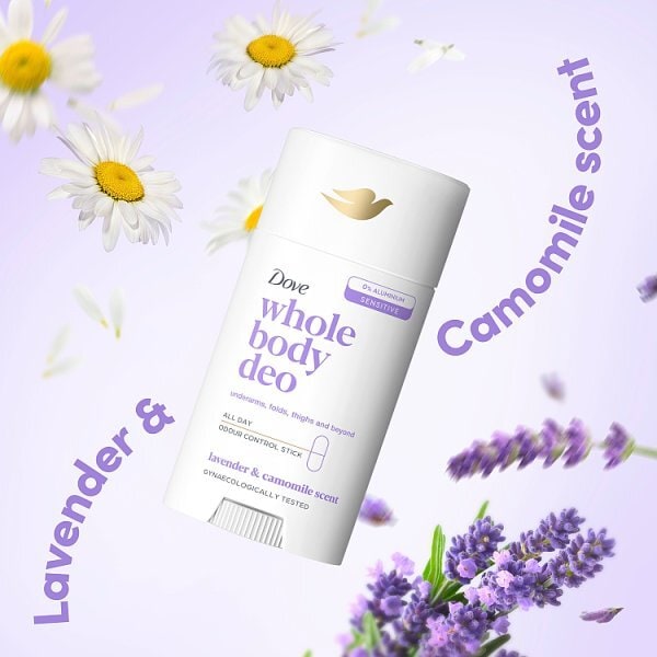 Dove Whole Body Lavender Deodorant Stick 50ml
