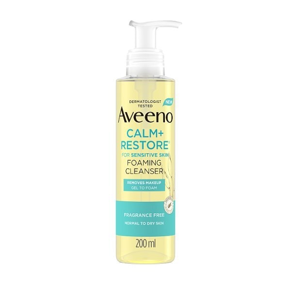 Aveeno Face Foaming Make Up Removing Cleanser 200Ml