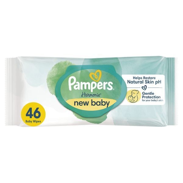 Pampers Harmonie New Baby Wipes 46s