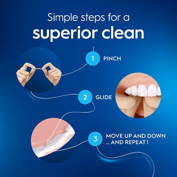 Oral-B Satin Tape Dental Floss Waxed Mint 50M