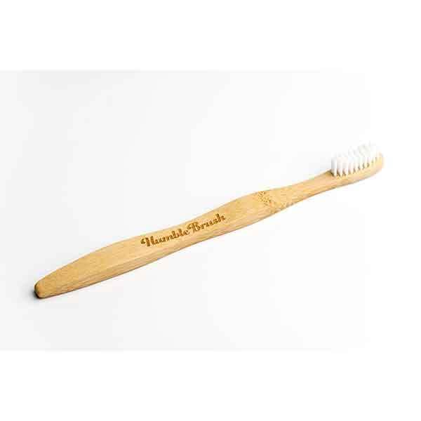 Humble Brush Adults Bamboo Toothbrush White