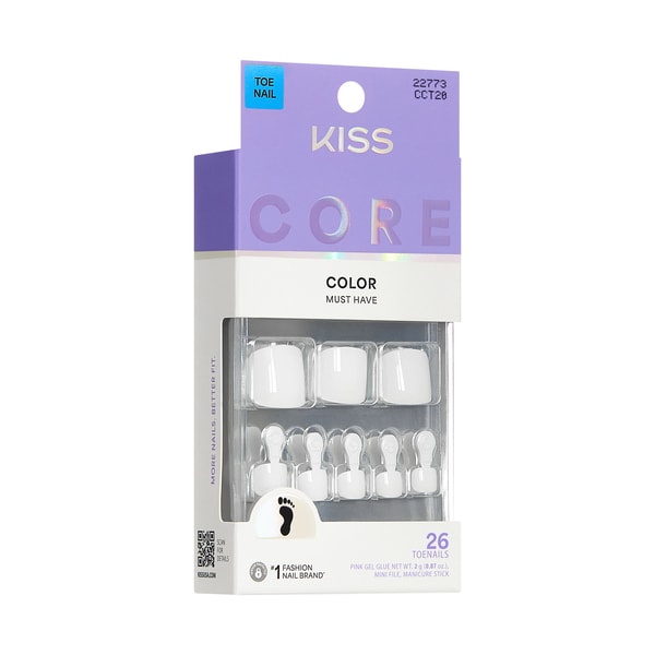 Kiss Impress Toenails - Blanc Chic