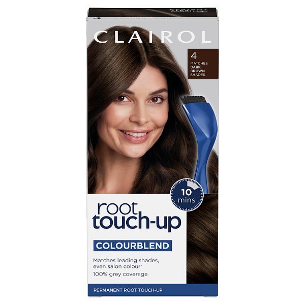 Clairol Root Touch-Up Permanent Hair Dye 4 Dark Brown