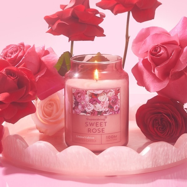 Superdrug Rose Candle 620g