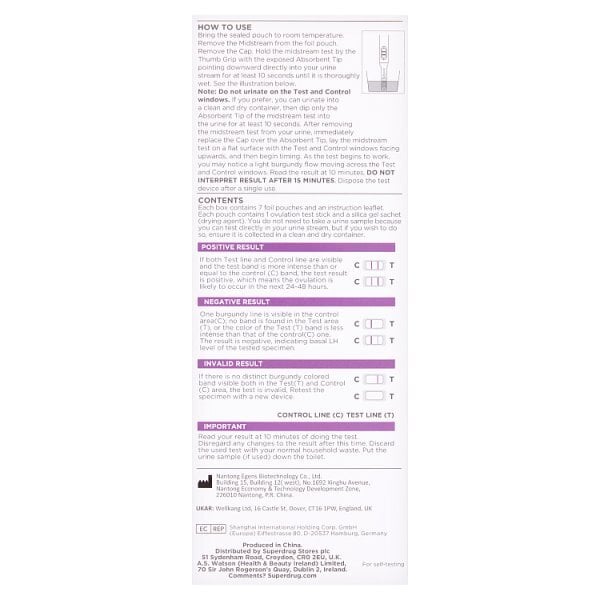 S/D OVULATION TEST