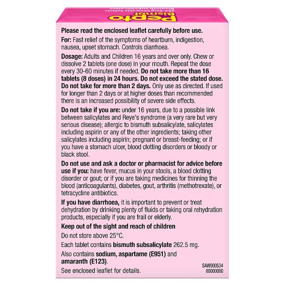 Pepto-Bismol Chewables 12Ct