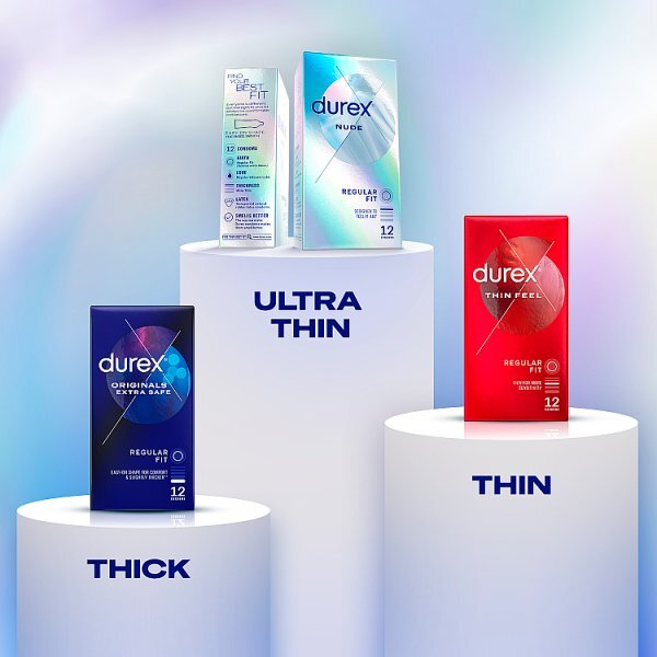 Durex Nude Condoms Enhanced Sensitivity Regular Fit 12s