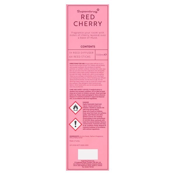 Superdrug Cherry Reed Diffuser 100ml