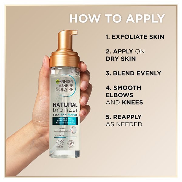 Garnier Ambre Solaire Natural Clear Self Tan Mousse 200ml