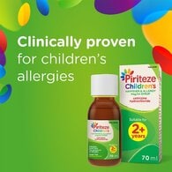 Piriteze Allergy Relief Cetirizine Syrup for Kids 70ml