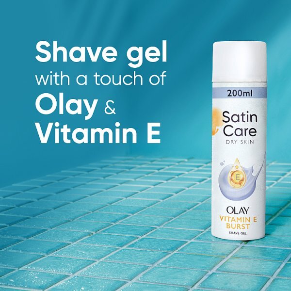 Venus Satin Care with Olay Shaving Gel Vitamin E Burst 200ml