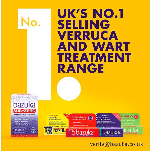 Bazuka Extra Strength Treatment Gel for Verruca & Wart 6g