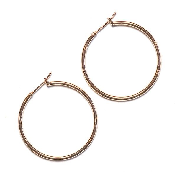 Sensation Jewellery Extra Large Gold Plated Hoop