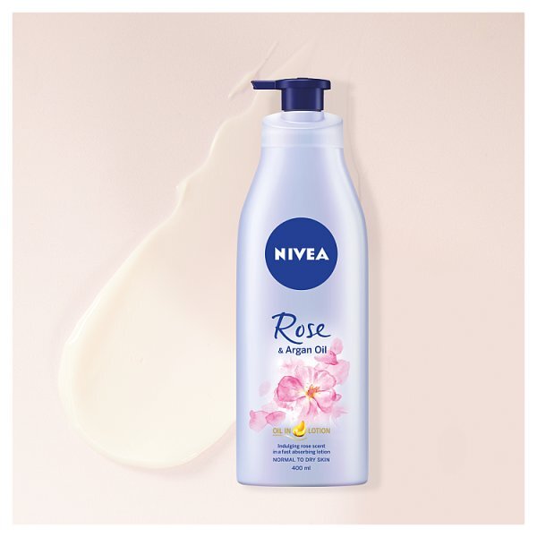 NIVEA Rose & Argan Oil Body Lotion Normal to Dry Skin 400ml