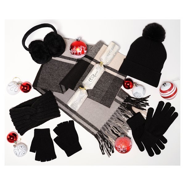 S/D Scarf Black Check