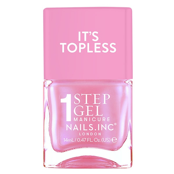 Nails.INC Its Topless Addison Pink Iridescent Polish 14ml