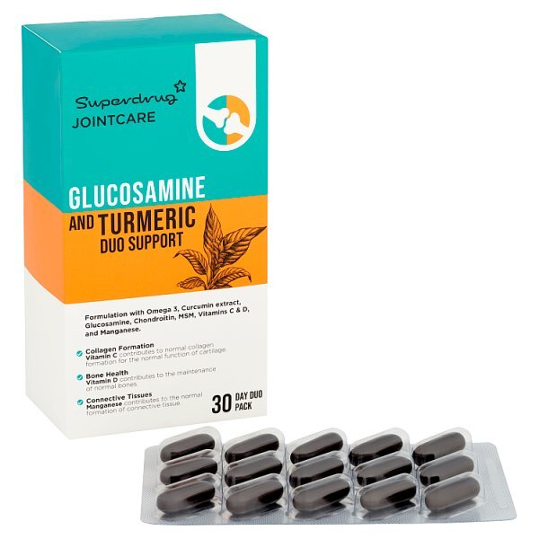 Superdrug Glucosamine & Turmeric Duo Support (30 Days)
