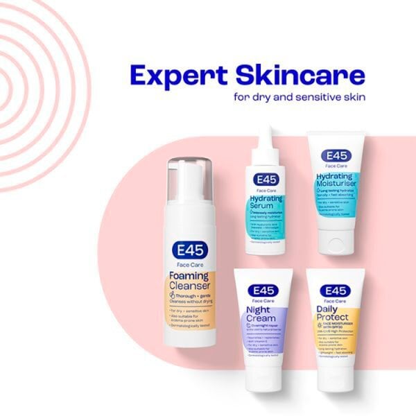 E45 Face Foaming Cleanser For Dry & Sensitive Skin 150ml