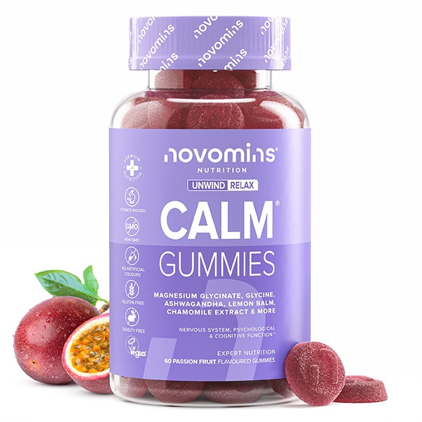 Novomins Passion-Fruit Flavoured Calm Gummies