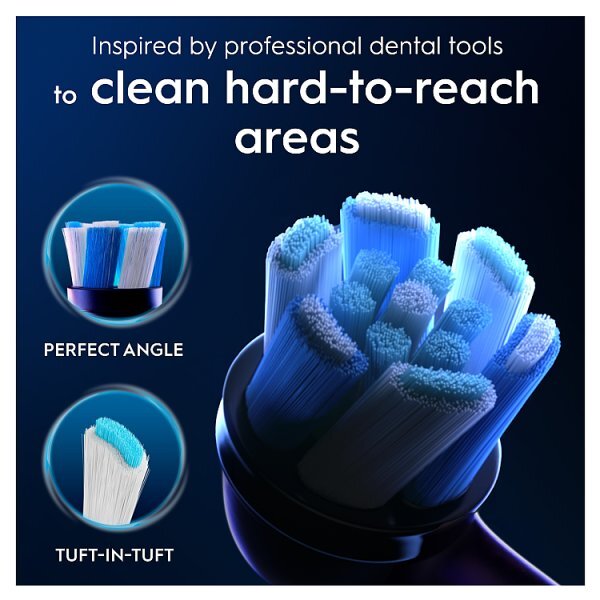 Oral-B Io Ultimate Clean Black Replacement Brush Heads 4Ct