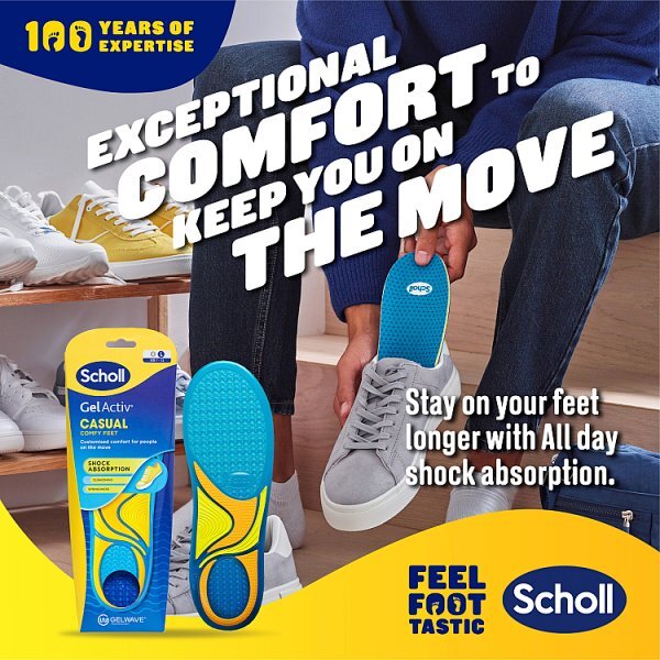 Scholl Gel Activ Insole Casual Large