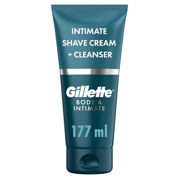 Gillette Intimate Pubic Shave Cream + Cleanser 150 Ml