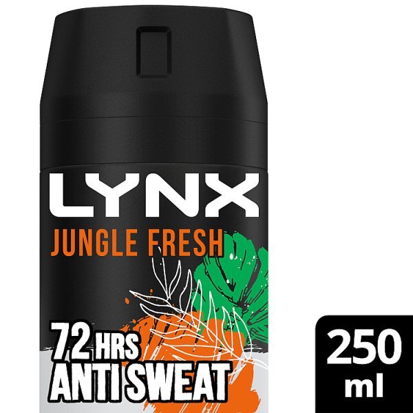 Lynx Antiperspirant Deodorant Aerosol Jungle Fresh 250ml