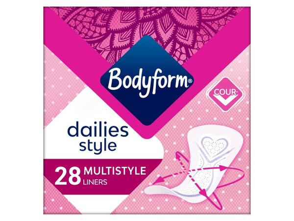 Bodyform Dailies Multistyle Normal Panty Liners 28 pack