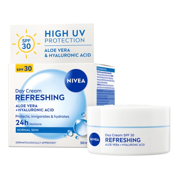 NIVEA Refreshing 24H Day Cream With Vitamin E spf30 50ml