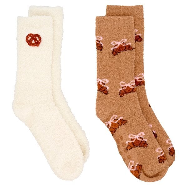 Superdrug Croissant Cosy Socks