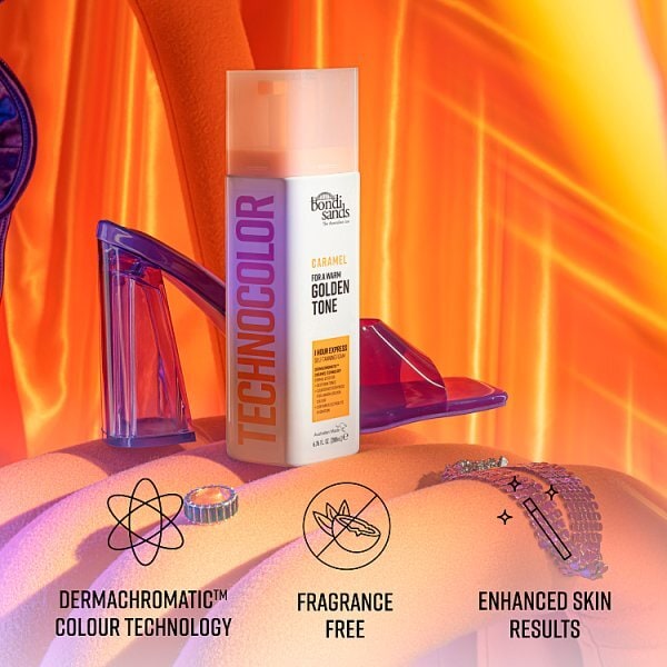 Technocolor 1 Hour Express Self Tanning Foam Caramel 200Ml