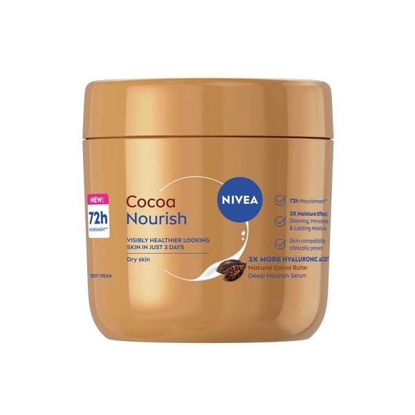 Nivea Cocoa Butter 72H Body Cream For Dry Skin 400Ml