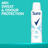 Sure Cotton Dry Anti-Perspirant Deodorant Aerosol 150ml