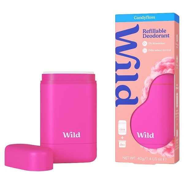 Wild Hot Pink Case & Candyfloss Deodorant Refill 40g
