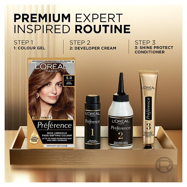 Preference Infinia 5 Palma Natural Light Brown Hair Dye