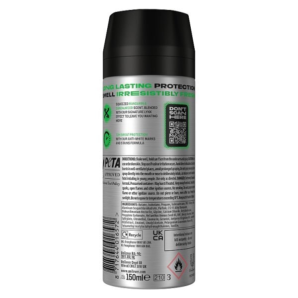 Lynx Africa Anti-Perspirant Deodorant Aerosol 150 ml