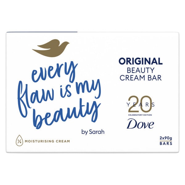 Dove Orginal Moisturising Soap Beauty Cream Bar 2X90G