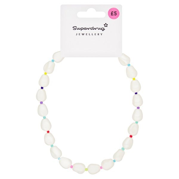 Superdrug Pearl Effect Multi Colour Necklace