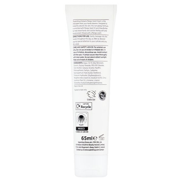 Superdrug Extracts Mango Hand Cream 65ml