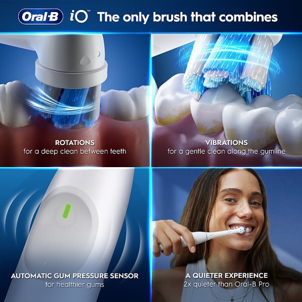 Oral-B iO2 Simple White Electric Toothbrush + Travel Case