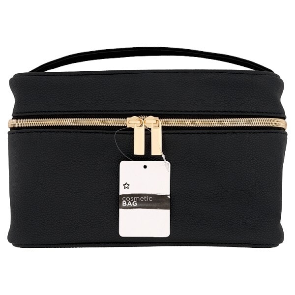 Superdrug Black Vanity Cosmetic Bag