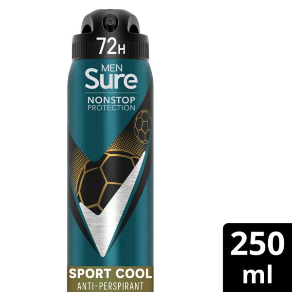 Sure Men Antiperspirant Deo Aerosol Nonstop Sport Cool 250ml