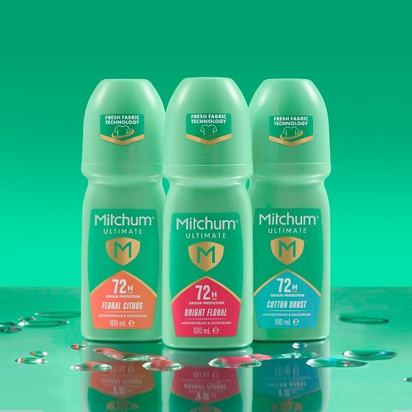 Mitchum Female Ultimate 72H Roll On Bright Floral 100Ml