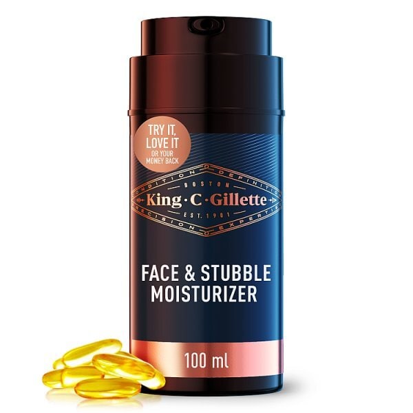 King C. Gillette Face & Beard Moisturiser for Men 100ml