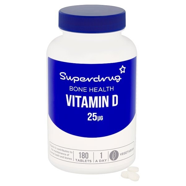 Superdrug Vitamin D 25ug 180s