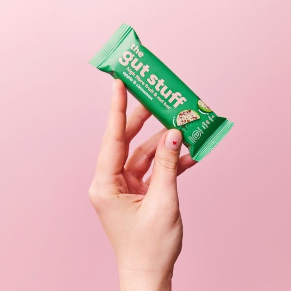 The Gut Stuff Apple & Cinnamon High Fibre Fruit & Nut Bar