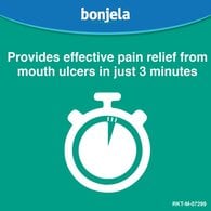 Bonjela Adult Mouth Ulcer Pain Relief Cool Mint Gel 15g